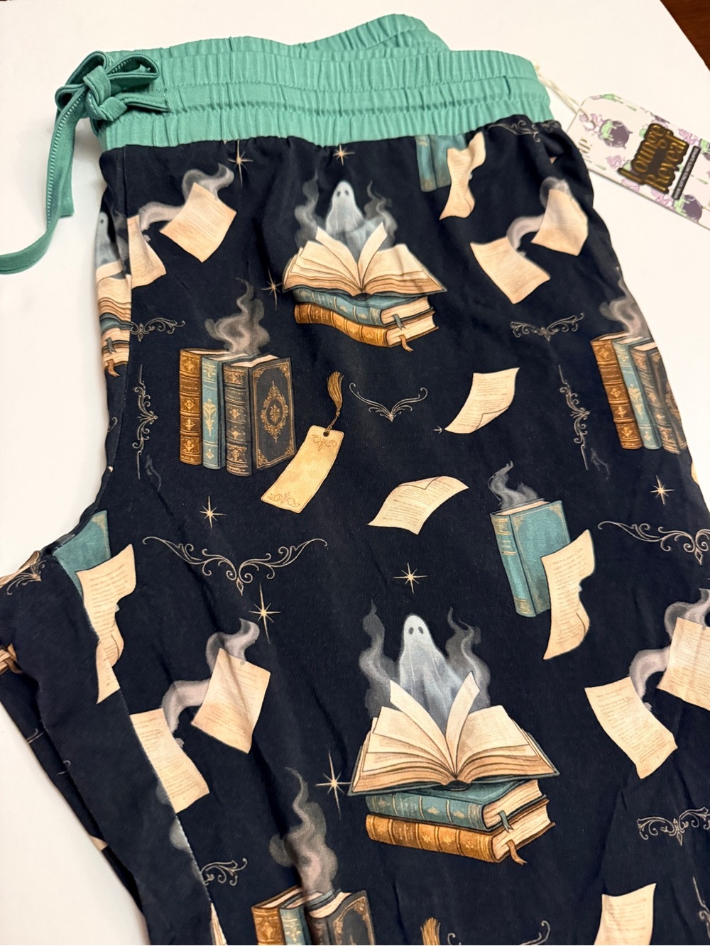 Bomb Party 2026 Haunted Book Fair Lounge Joggers in Black & Green - Large - Picture 5 of 7